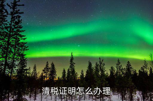 清稅證明要什么資料，個(gè)體戶開(kāi)清稅證明需要帶什么