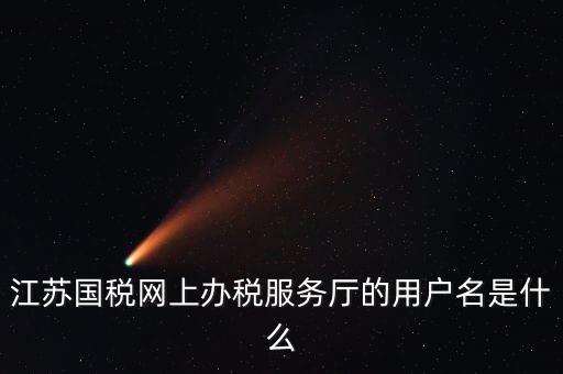 網(wǎng)上辦稅用戶(hù)名是什么，江蘇國(guó)稅網(wǎng)上辦稅服務(wù)廳的用戶(hù)名是什么