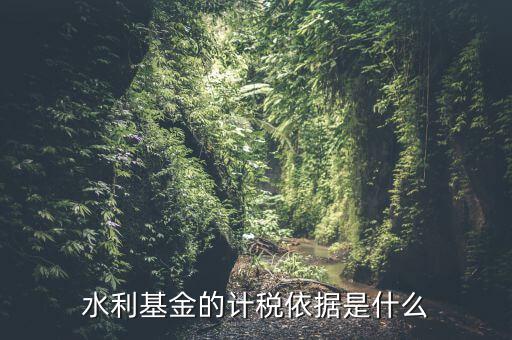 水利基金的繳納按照什么依據(jù)，水利基金的計(jì)稅依據(jù)及稅率