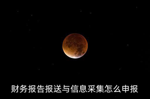 財(cái)務(wù)報(bào)送與信息采集是什么，財(cái)務(wù)報(bào)告報(bào)送與信息采集怎么申報(bào)