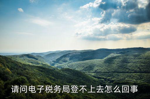 貴州省電子稅務(wù)局為什么進(jìn)不去，請(qǐng)問(wèn)電子稅務(wù)局登不上去怎么回事