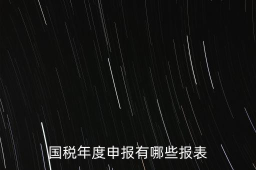 深圳國稅年度報些什么報有，一般納稅人月度季度 及年度都分別要向國稅 地稅上報什么報報表