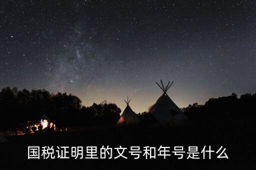 納稅證明文書號指什么，營業(yè)執(zhí)照清稅證明文號是什么