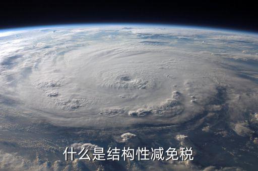 什么是結(jié)構(gòu)性減免稅政策，結(jié)構(gòu)性減稅是什么意思高三政治題中的名詞用通俗的語言解釋一下