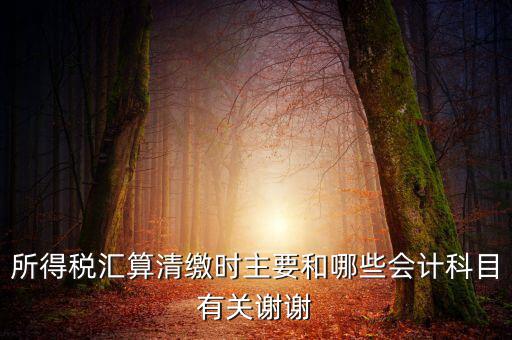 所得稅匯算清繳都涉及到什么，企業(yè)所得稅匯算清繳要做哪些