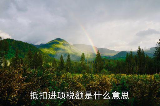 什么是抵扣進(jìn)項(xiàng)稅，什么是進(jìn)項(xiàng)稅額抵扣