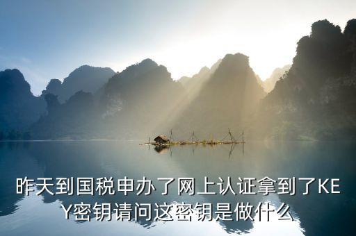 國稅密鑰和證書是什么，國稅網(wǎng)的網(wǎng)上認(rèn)證密鑰是做什么用的過期了怎么辦