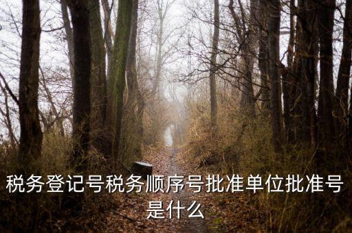 稅務(wù)順序號(hào)是什么，稅務(wù)順序號(hào)是什么意思