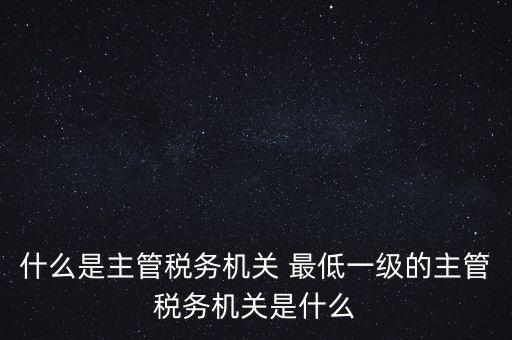 主管稅務(wù)機(jī)關(guān)填什么，個(gè)人所得稅申報(bào)的軟件上的主管征收機(jī)關(guān)填什么是填當(dāng)?shù)氐牡囟惥謫?/></a></span><span id=