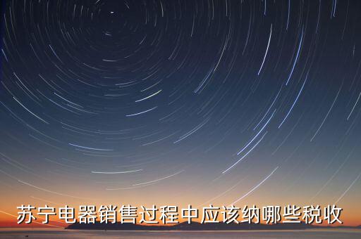 下列什么可以納入稅務(wù)，蘇寧電器銷售過程中應(yīng)該納哪些稅收