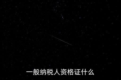 納稅人資格證是什么，一般納稅人的認(rèn)定資格是什么