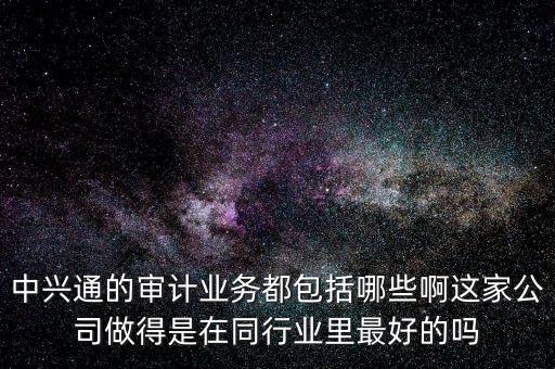 百旺中興通干什么的，中興通的審計(jì)業(yè)務(wù)都包括哪些啊這家公司做得是在同行業(yè)里最好的嗎