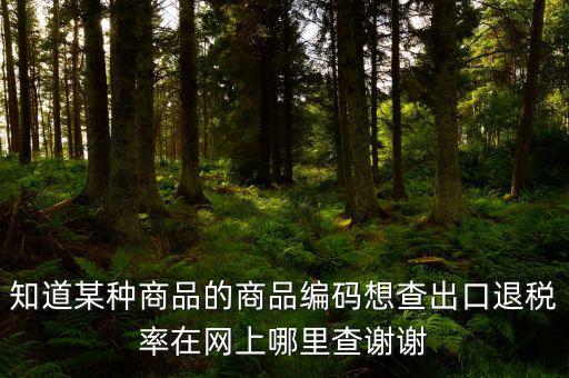 什么網(wǎng)站能查到退稅率，有沒(méi)有查詢出口退稅率的網(wǎng)址