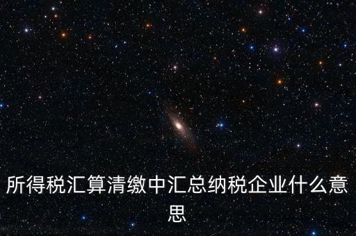什么匯總納稅企業(yè)所得稅，關(guān)于企業(yè)所得稅匯總繳納