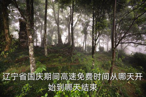 遼寧省河道費(fèi)免征到什么時(shí)候，遼寧節(jié)假日高速免費(fèi)什么時(shí)候開始