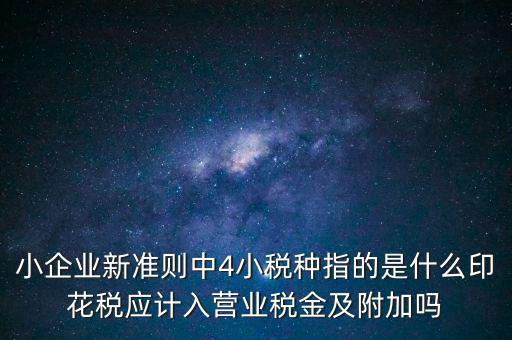 地稅小稅種什么意思，小規(guī)模納稅人地稅一般報什么稅種