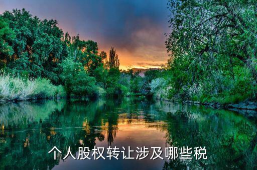 個(gè)人股權(quán)轉(zhuǎn)讓都涉及什么稅，法人股東股權(quán)轉(zhuǎn)讓分別涉及哪些稅種