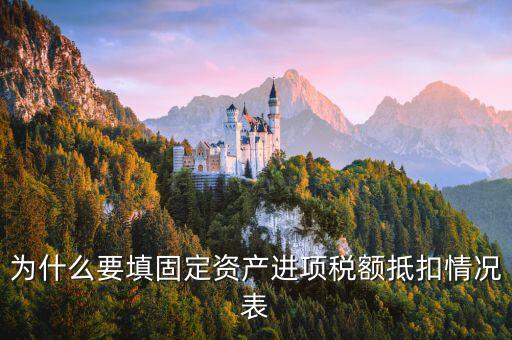 申報(bào)表固定資產(chǎn)進(jìn)項(xiàng)稅有什么作用，國(guó)稅報(bào)表中固定資產(chǎn)進(jìn)項(xiàng)稅報(bào)表