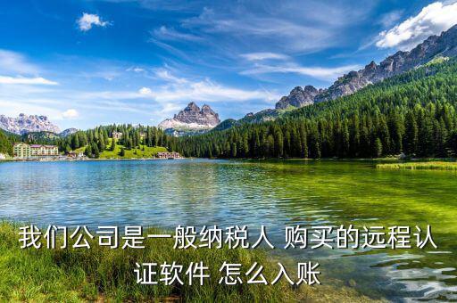 一般納稅人 網(wǎng)上認(rèn)證 認(rèn)定計(jì)入什么科目，我們公司是一般納稅人 購(gòu)買(mǎi)的遠(yuǎn)程認(rèn)證軟件 怎么入賬