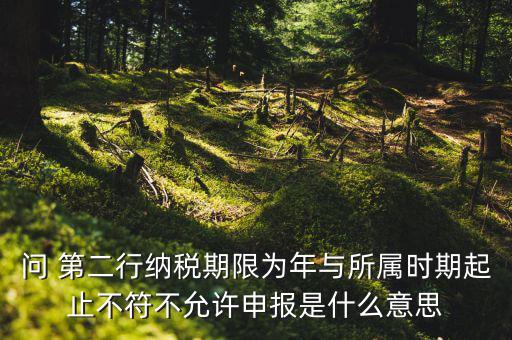 申報(bào)屬期不存在年度申報(bào)記錄什么意思，地稅當(dāng)前屬期不存在待申報(bào)稅種什么意思