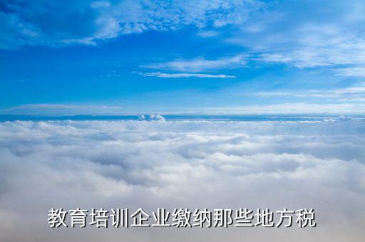 培訓機構應交什么稅，民辦非企業(yè)培訓類學校應交什么稅 請教指點