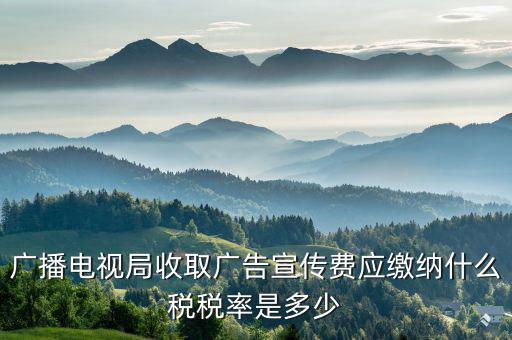 電視臺(tái)宣傳合同繳納什么印花稅，廣播電視局收取廣告宣傳費(fèi)應(yīng)繳納什么稅稅率是多少