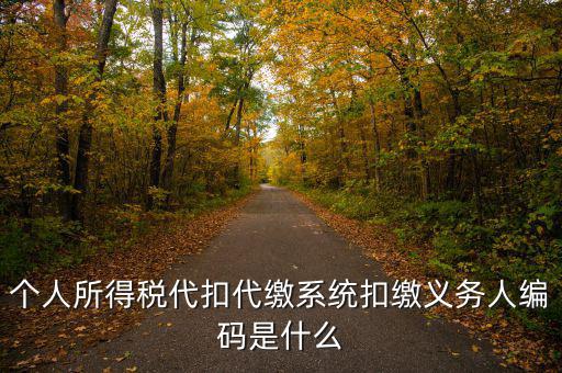 扣繳義務(wù) 填什么，請問扣繳義務(wù)人編碼是指什么呀