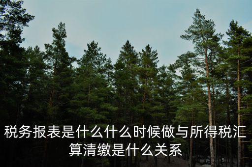 稅務的一表集成是什么，報稅選擇了一表集成怎么改成正常申報