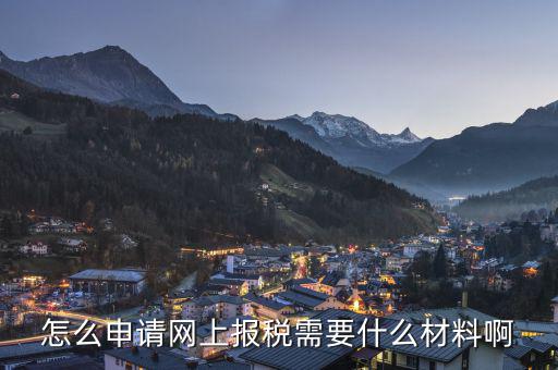 網(wǎng)上報稅需要辦理什么，申請網(wǎng)上報稅需要什么手續(xù)啊