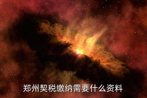 現在鄭州契稅發(fā)票是什么樣的，現在買房開的是什么發(fā)票