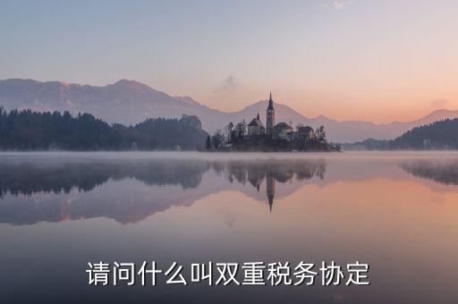 什么是雙重征稅協(xié)定，什么是double tax treaty