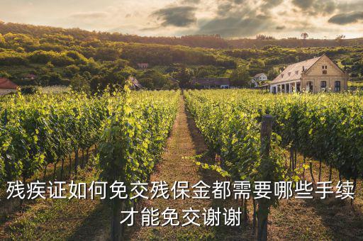 殘疾人免什么資料，在職工殘疾人需要提交哪些資料可以免交工資稅