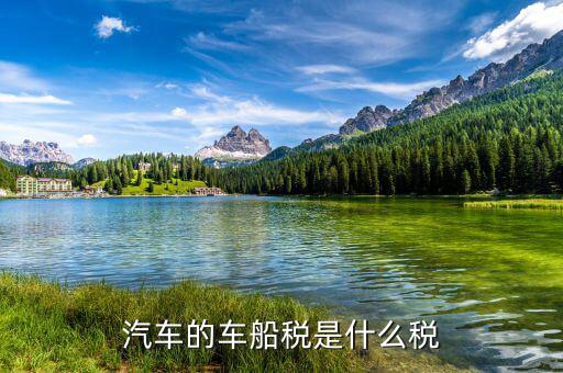 車船稅按什么計稅，購車時的車船使用稅按什么計算的