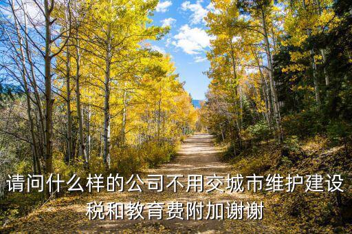 什么情況不交城建稅，什么時(shí)候不需要交納營(yíng)業(yè)稅城建稅及附加