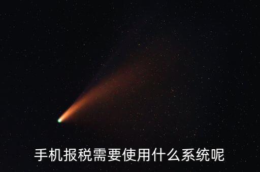 報(bào)稅系統(tǒng)是什么，手機(jī)報(bào)稅需要使用什么系統(tǒng)呢