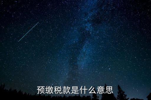 本期預(yù)繳稅額是什么意思，預(yù)繳稅款是什么意思