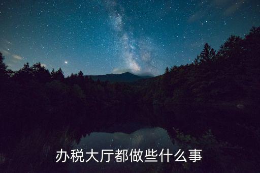 稅務(wù)大廳承擔(dān)什么責(zé)任，辦稅大廳都做些什么事