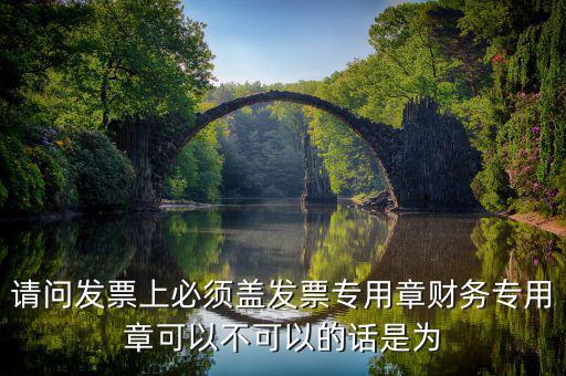 為什么要用發(fā)票專用章，請(qǐng)問發(fā)票上必須蓋發(fā)票專用章財(cái)務(wù)專用章可以不可以的話是為