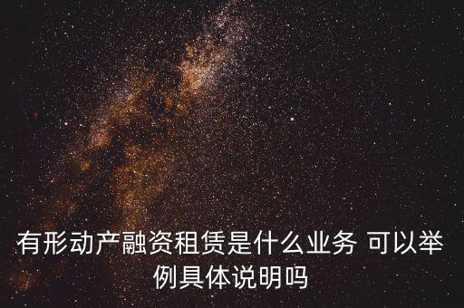 有形動產(chǎn)租賃指什么，有形動產(chǎn)租賃稅率和征收率的區(qū)別