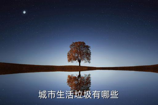 城市生活垃圾按照什么申報，城市生活垃圾有哪些
