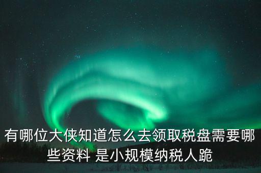 稅盤開通要什么資料，去稅務(wù)局辦理稅控盤需要什么資料流程怎么走呢