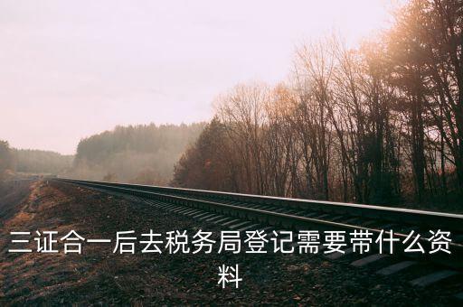 三證合一后稅務登記需要什么資料，營業(yè)執(zhí)照三證合一后稅務有什么資料