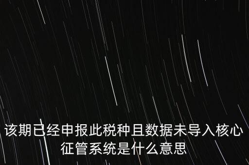 國(guó)稅已申報(bào)未導(dǎo)入什么意思，小姑規(guī)模納稅人申報(bào)后出現(xiàn)已申報(bào)等待導(dǎo)入是什么意思