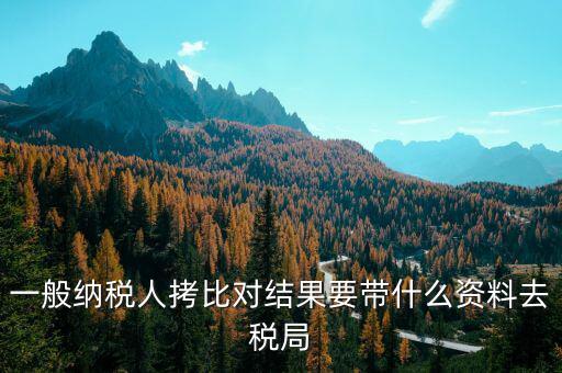 去稅務(wù)拷初始化文件帶什么東西，一般納稅人拷比對(duì)結(jié)果要帶什么資料去稅局