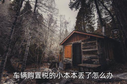 購置稅本丟失如何補(bǔ)辦，車輛購置稅完稅證明本丟了怎么補(bǔ)辦