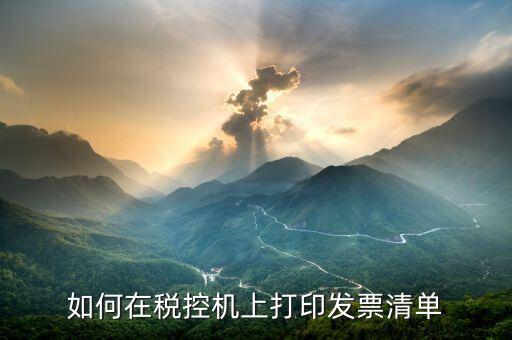如何打印應(yīng)稅服務(wù)清單，如何在稅控機上打印發(fā)票清單