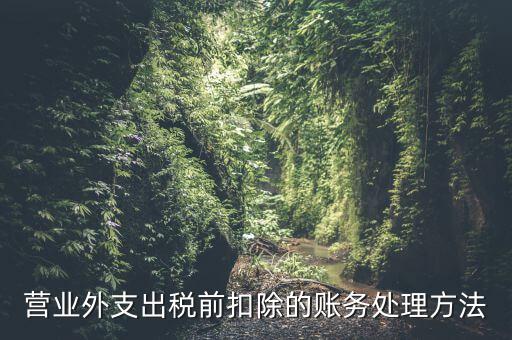 稅前扣除如何做賬，營(yíng)業(yè)外支出稅前扣除的賬務(wù)處理方法