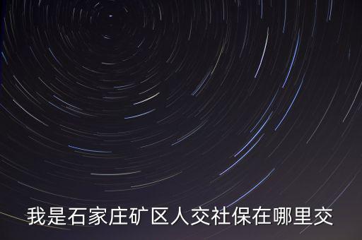 礦區(qū)使用費(fèi)如何繳納，我是石家莊礦區(qū)人交社保在哪里交