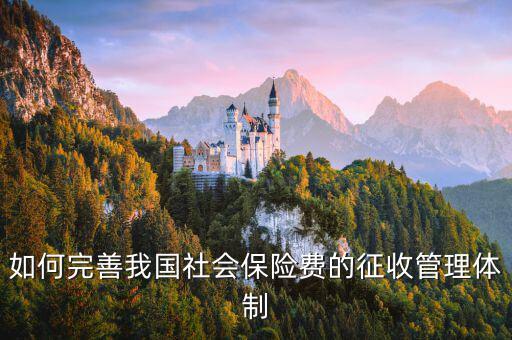 如何促進社保費征管，如何完善我國社會保險費的征收管理體制