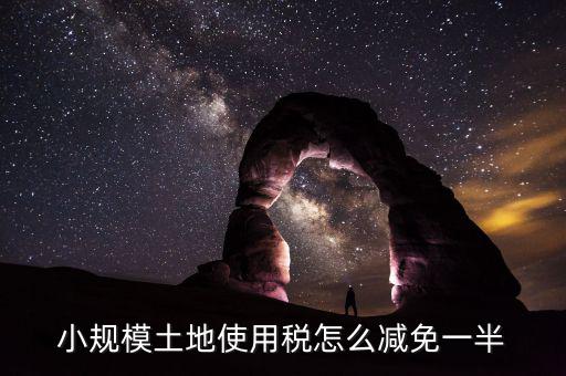 城鎮(zhèn)土地使用稅如何減免，小規(guī)模土地使用稅怎么減免一半